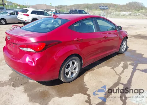 2014 Hyundai Elantra Se из США, поврежденный, VIN KMHDH4AE8EU181730